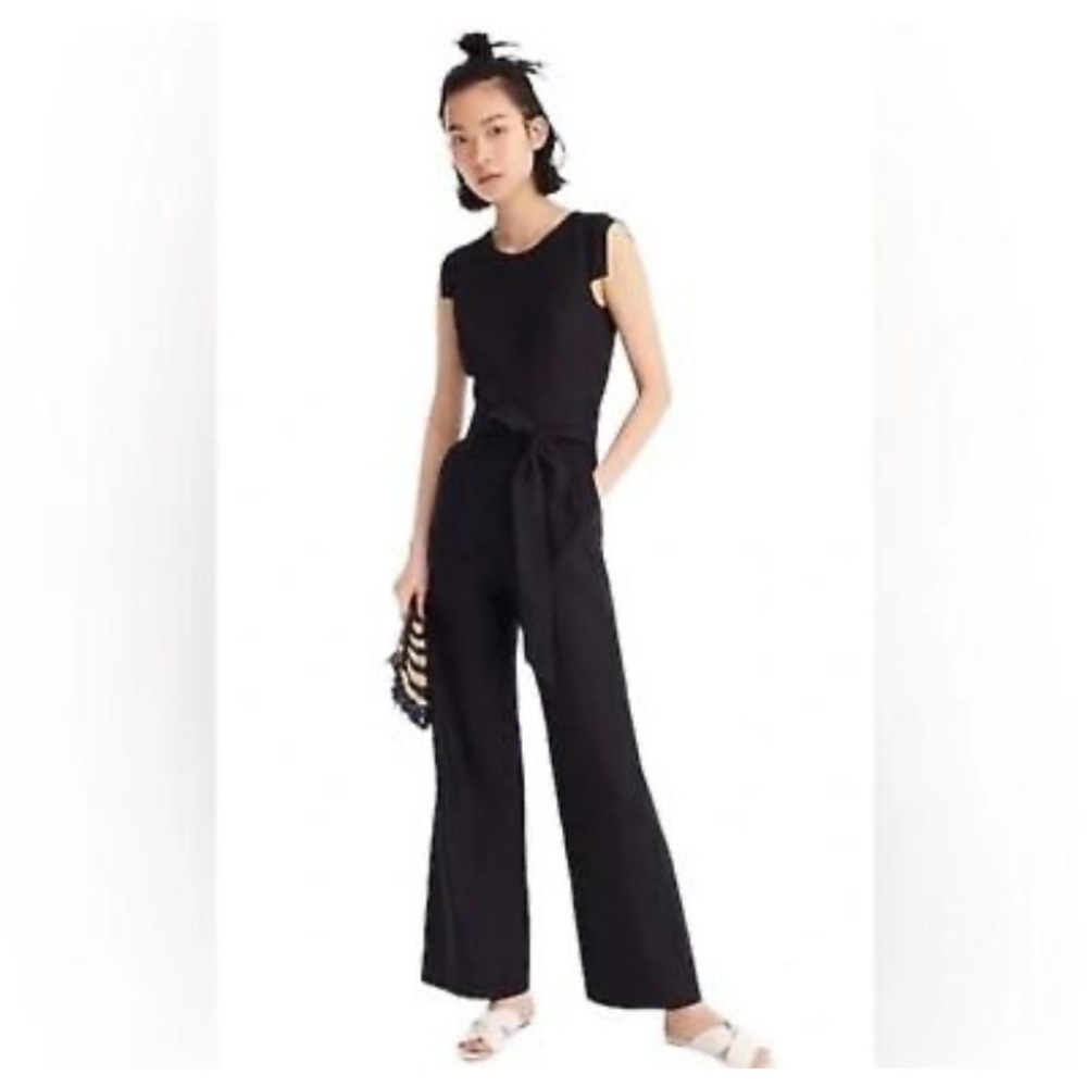 NWT J.Crew Resume Jumpsuit in Stretch Crepe, Sz 12 Tall